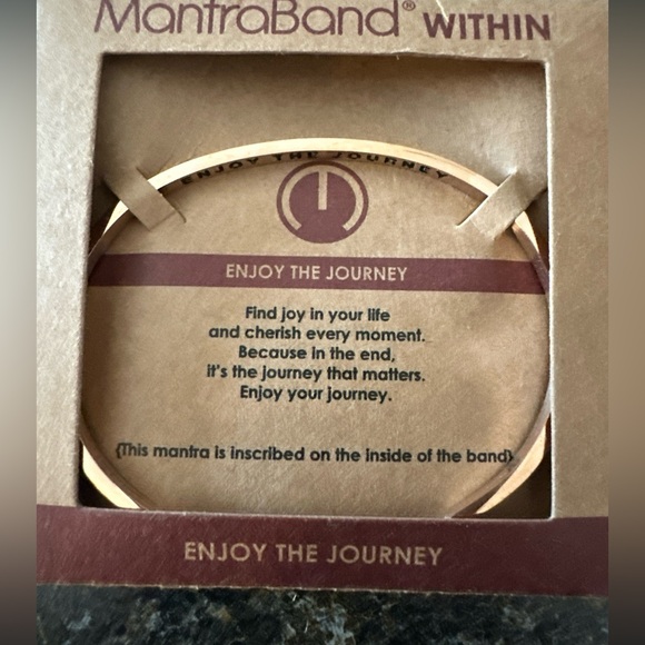 MantraBand Within Rose Gold Tone Bracelet “Enjoy the Journey” - Picture 3 of 3